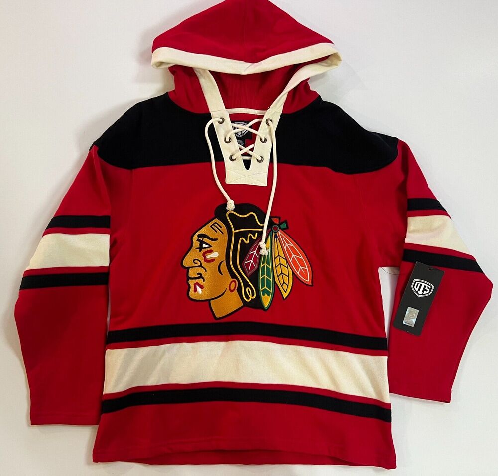 Chicago Blackhawks Superior Lace Hoodie. By OTS Size S NWT